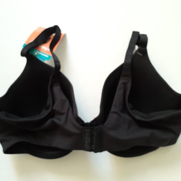 NWT Warners Cloud 9 Super Soft Underwire Lightly Lined T-Shirt Bra Black 36C - Picture 2 of 13